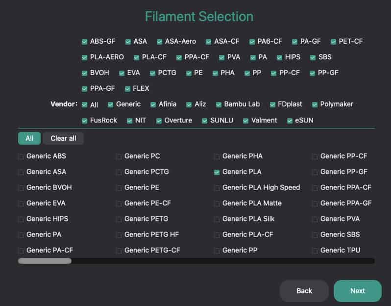 Pick Materials