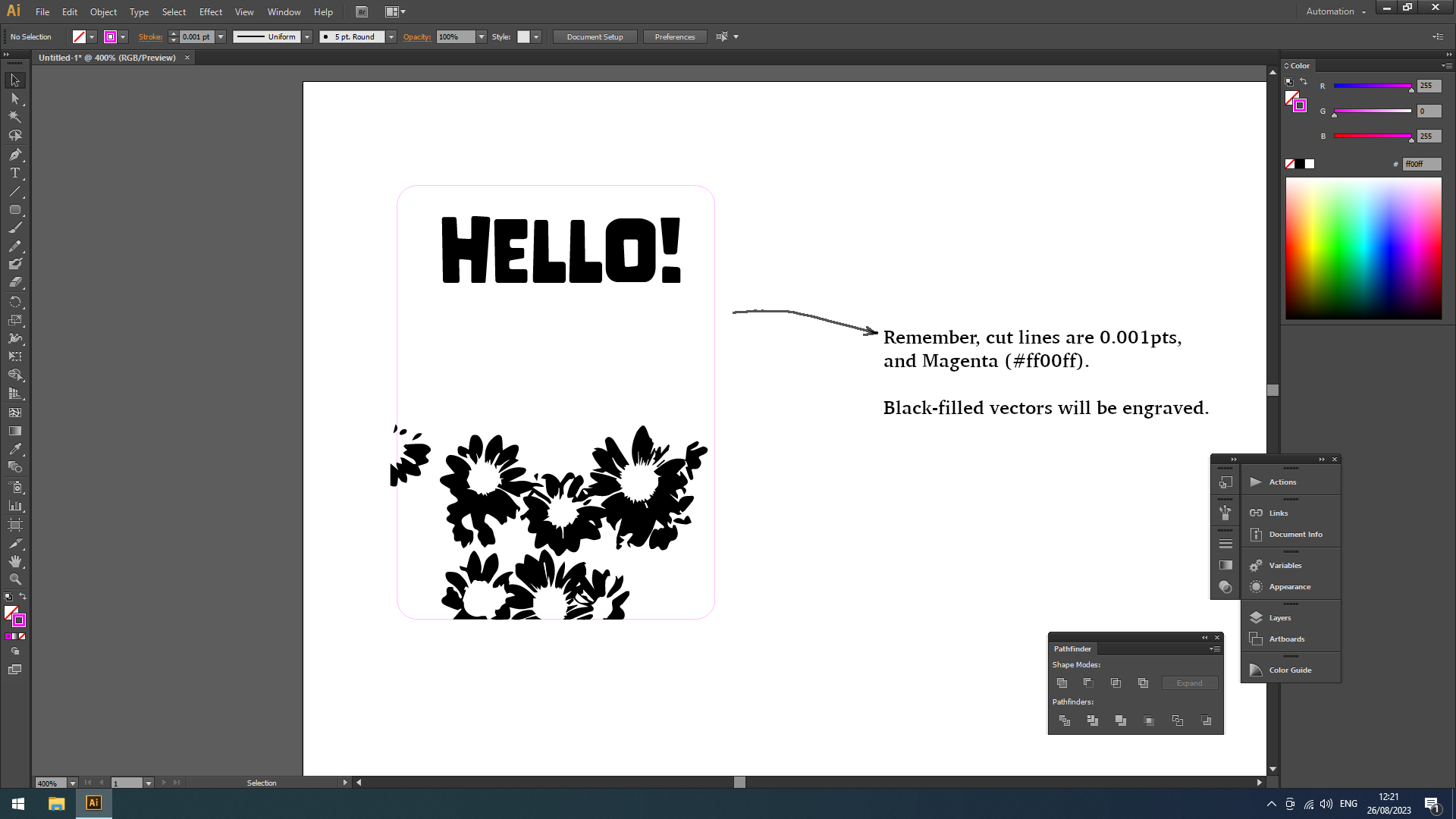 File, open in Illustrator.