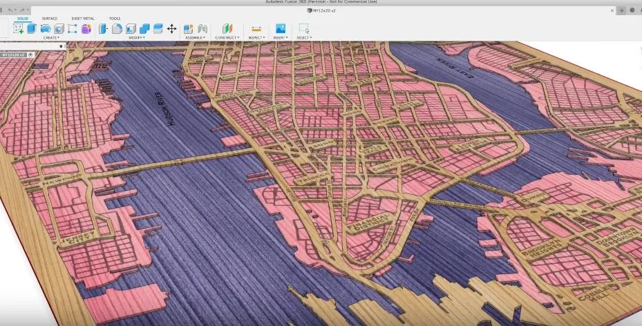 MAKE Magazine: How To Make Laser Cut Maps Of Your City