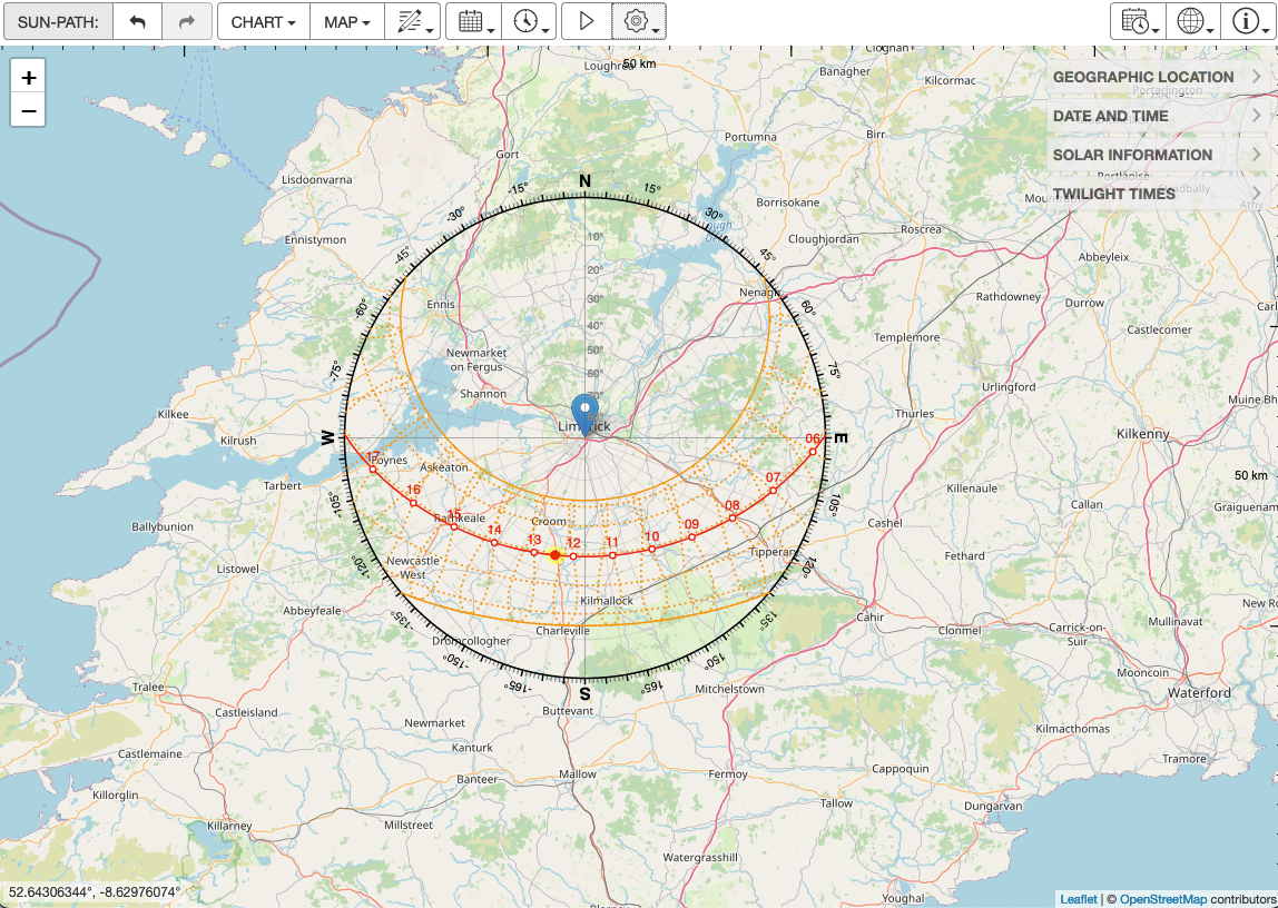 Sun Path On Map